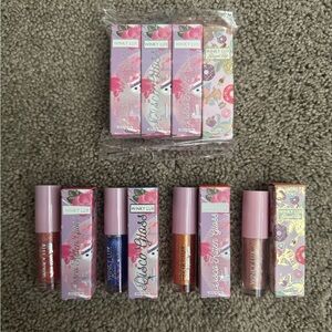 WINKY LUX Lip Gloss Set - Red, Blue, Gold, Pink